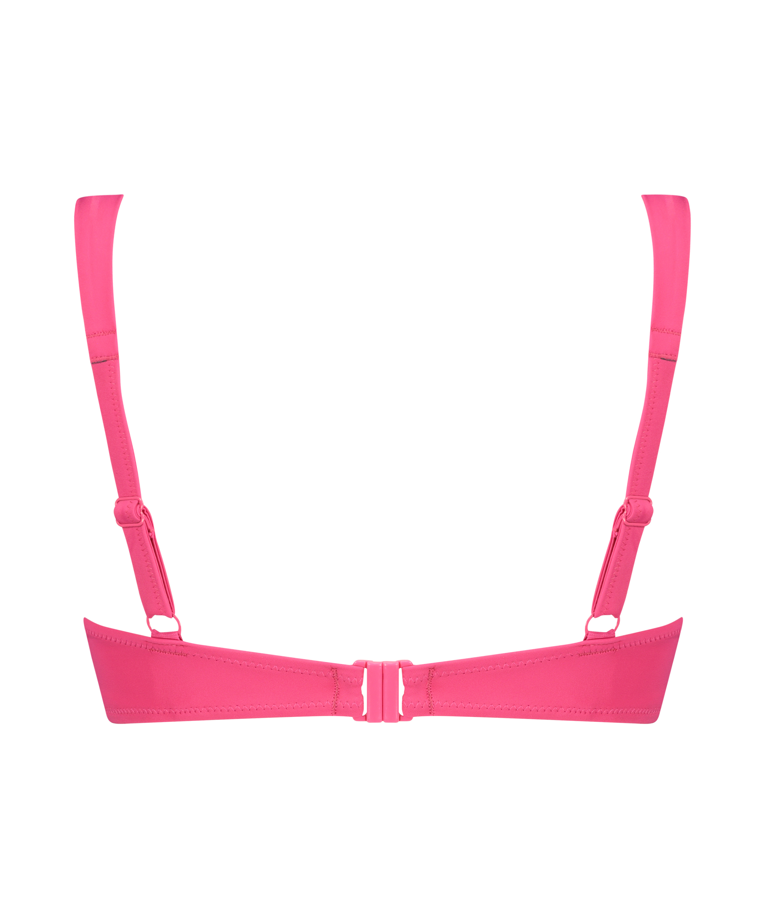 Padded underwired bikini top Luxe Cup E +, Pink, main