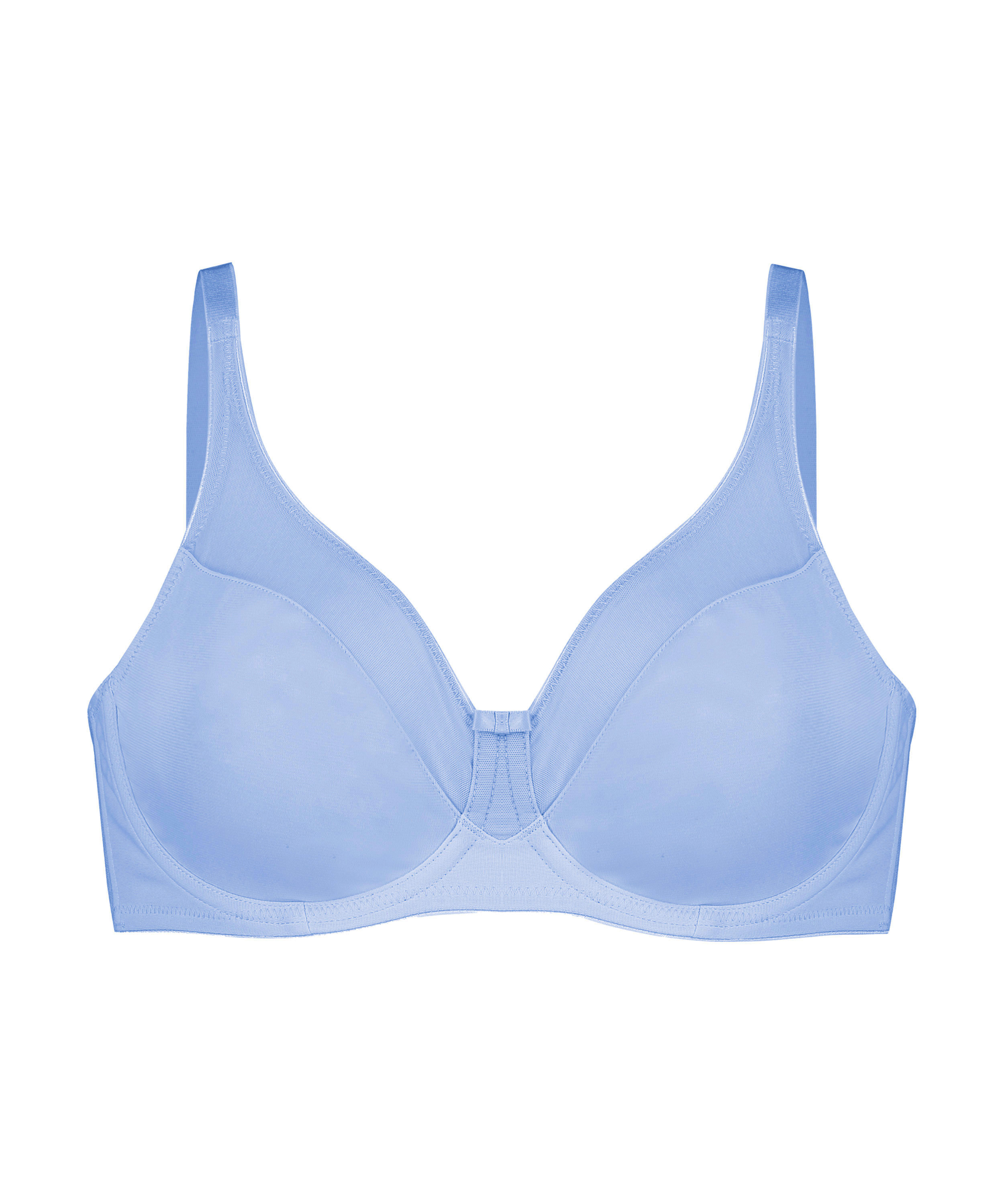Nina Non-Padded Underwired Minimizer Bra, Blue, main