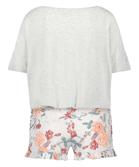 Short Pyjama Set, Grey