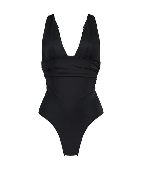 Luxe Shaping Swimsuit, Black