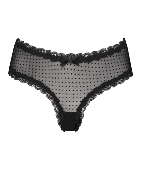 V-shape Mesh Brazilian, Black