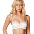 Padded underwired bra Dide, White