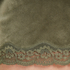 Velvet lace shorts, Green