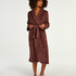 Fleece Bathrobe, Purple
