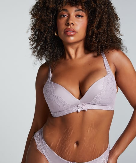 Lycke Padded Non-Wired Bra, Purple