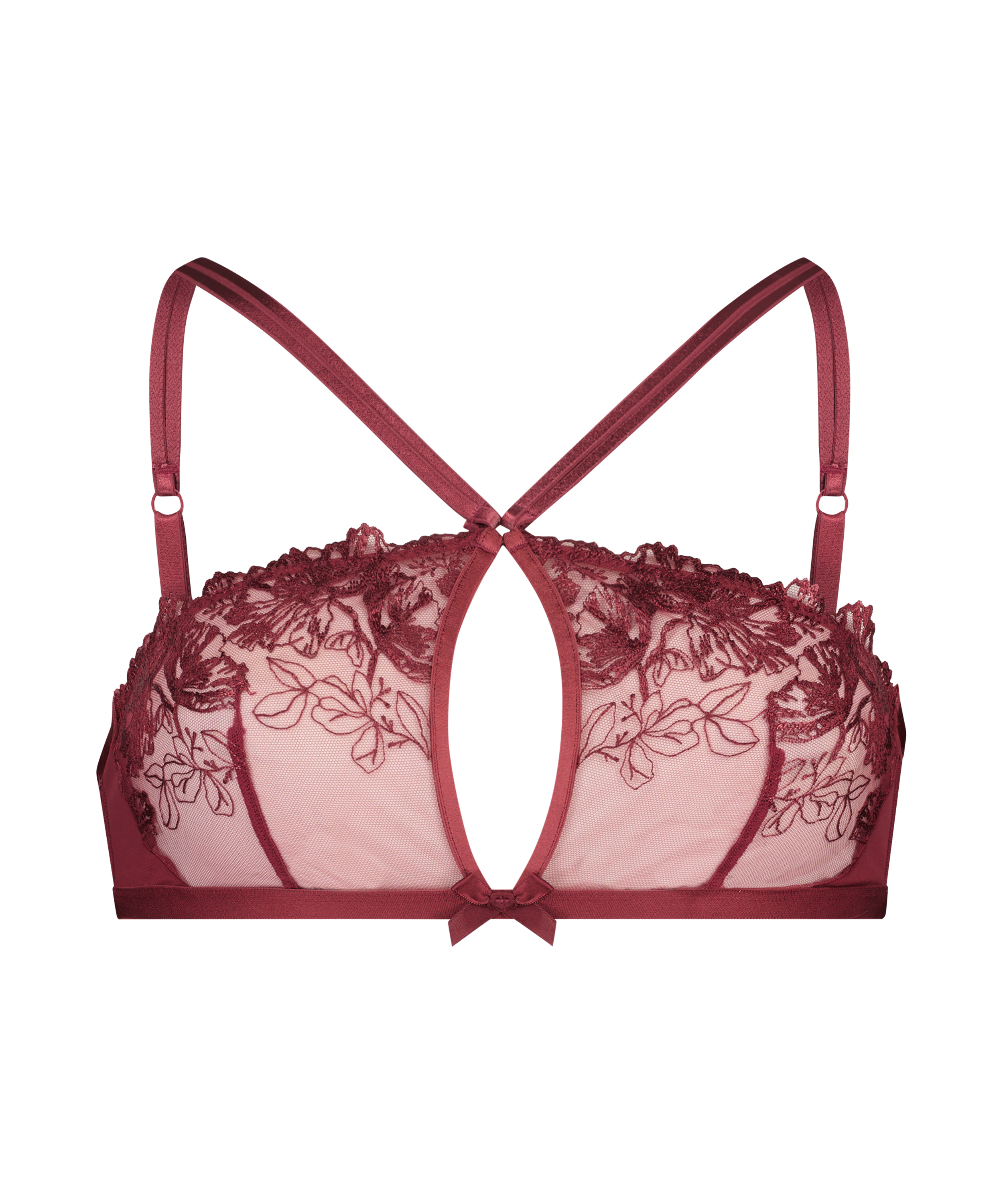 Michayla Bralette, Red, main