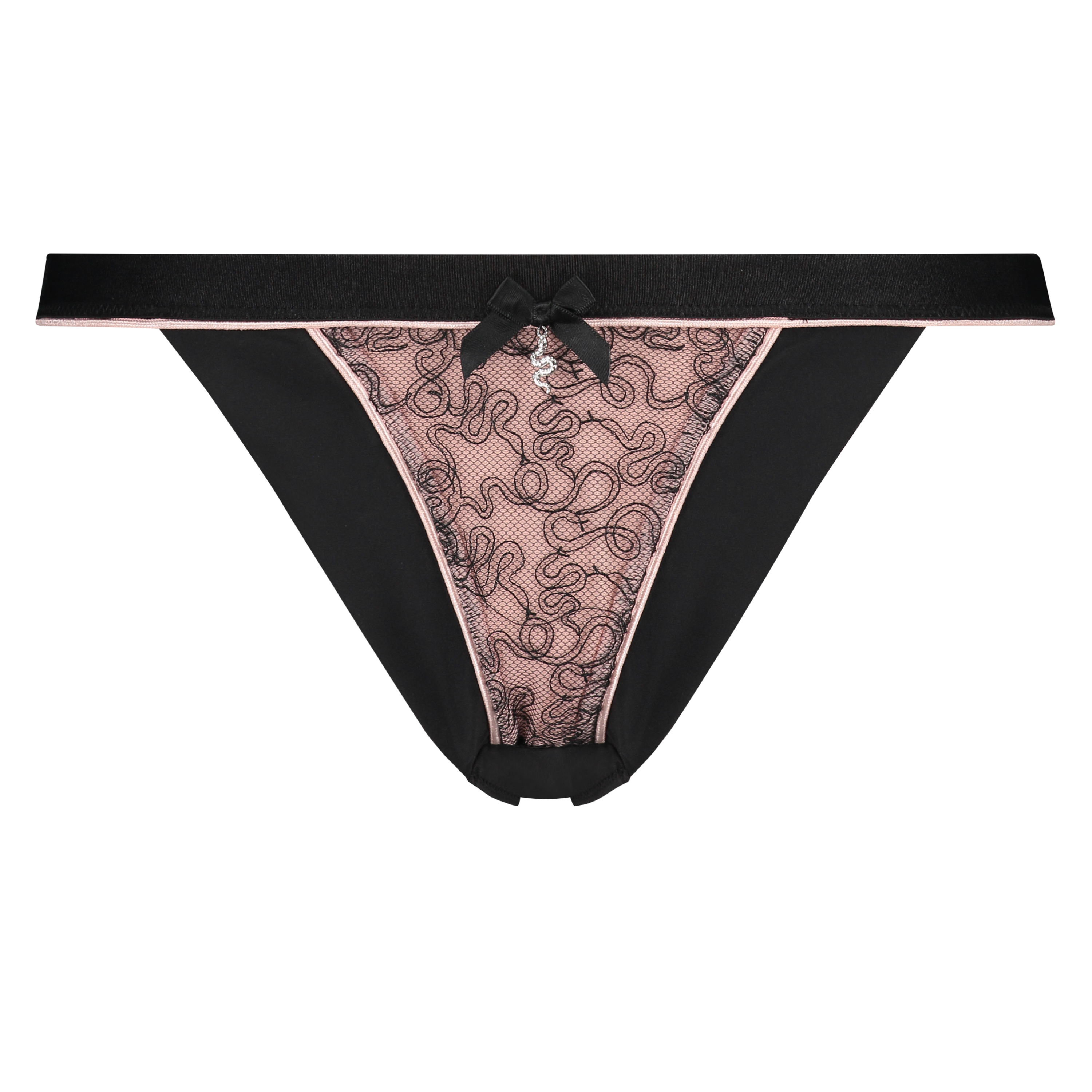 High tanga thong Stefanie I AM, Black, main