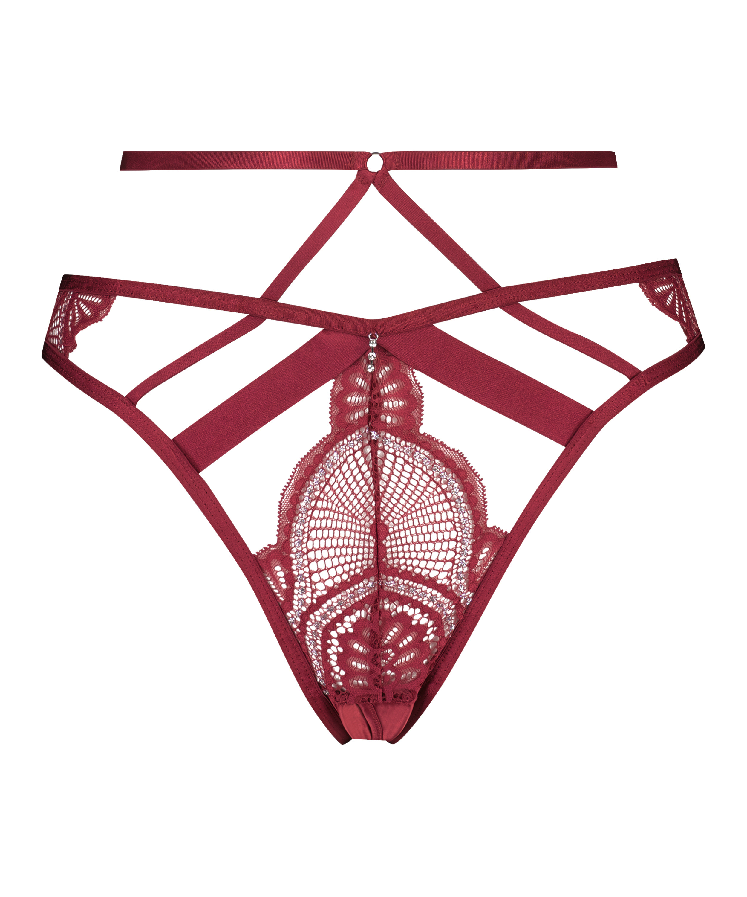 Lyra Open Crotch Brazilian, Red, main