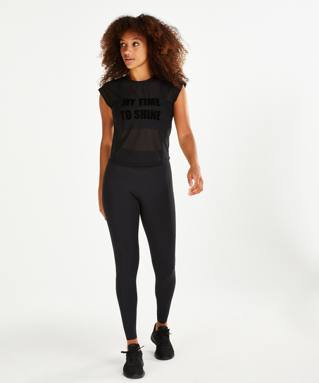 HKMX Time to shine Sports top, Black