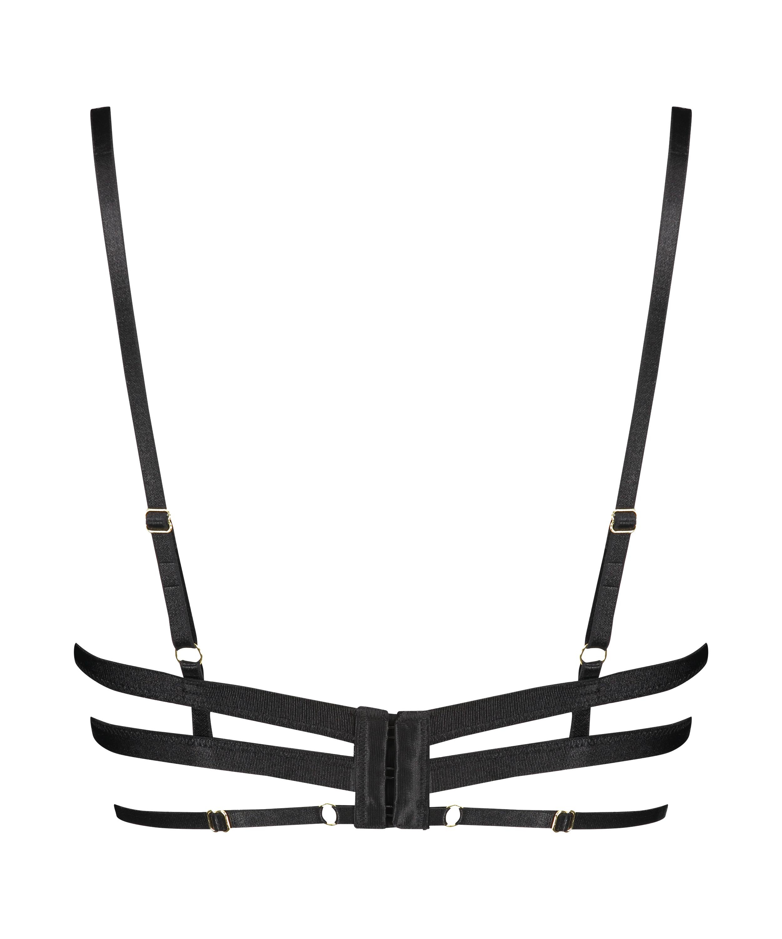 Piper non-padded underwired bra, Black, main