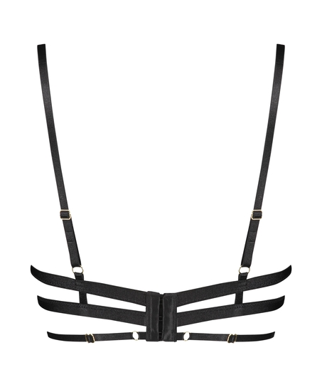 Piper non-padded underwired bra, Black