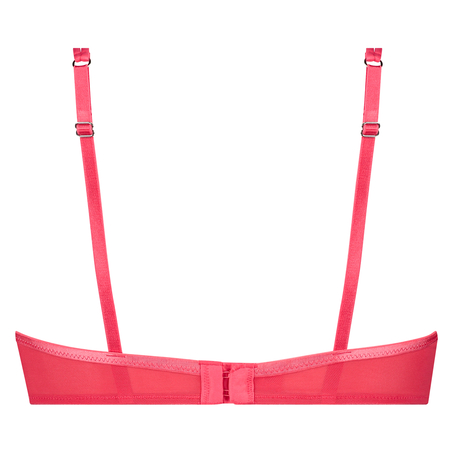 Padded Underwired Demi-Cup Bra Duckie, Red