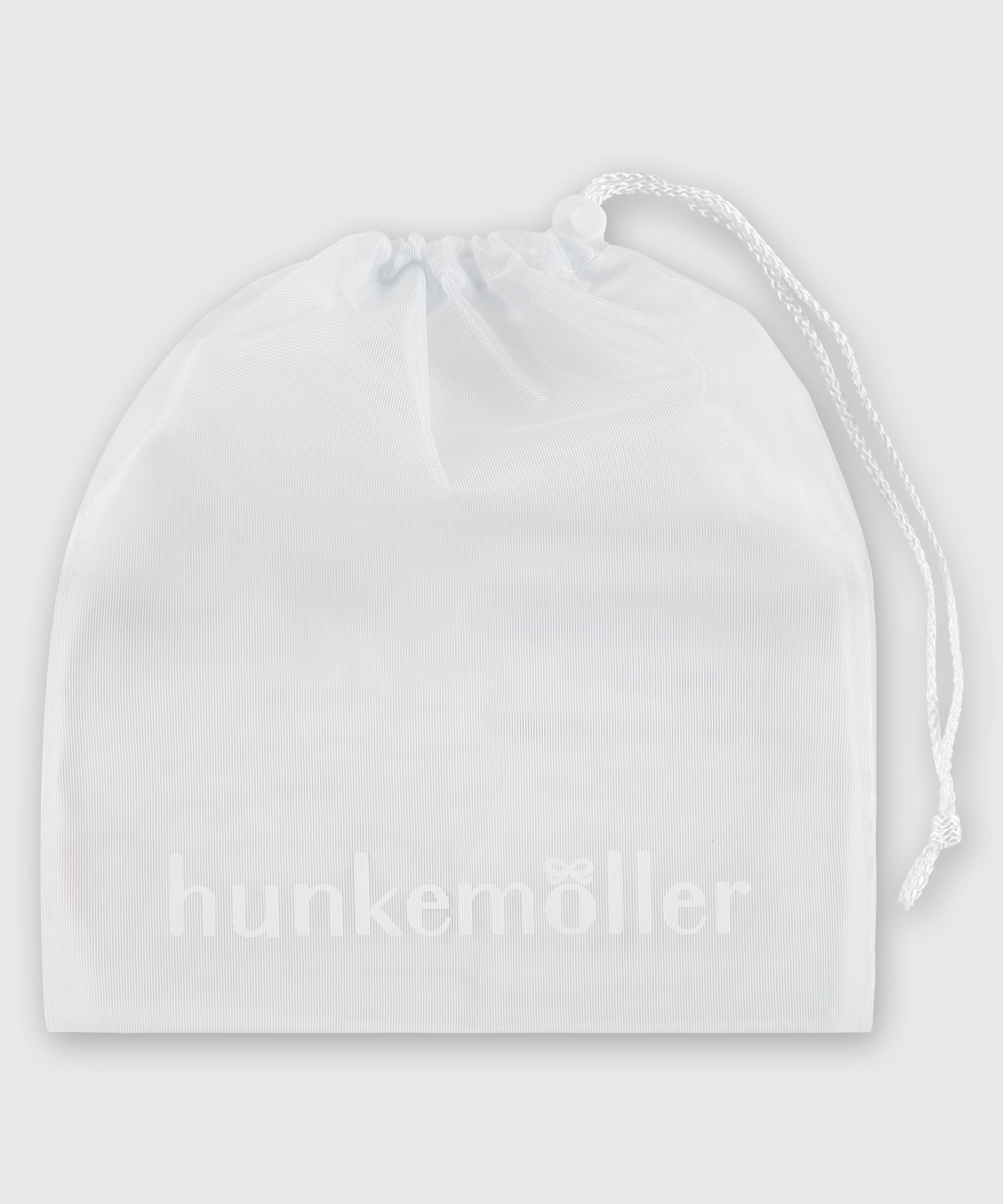 Hosiery bag drawstring, White, main