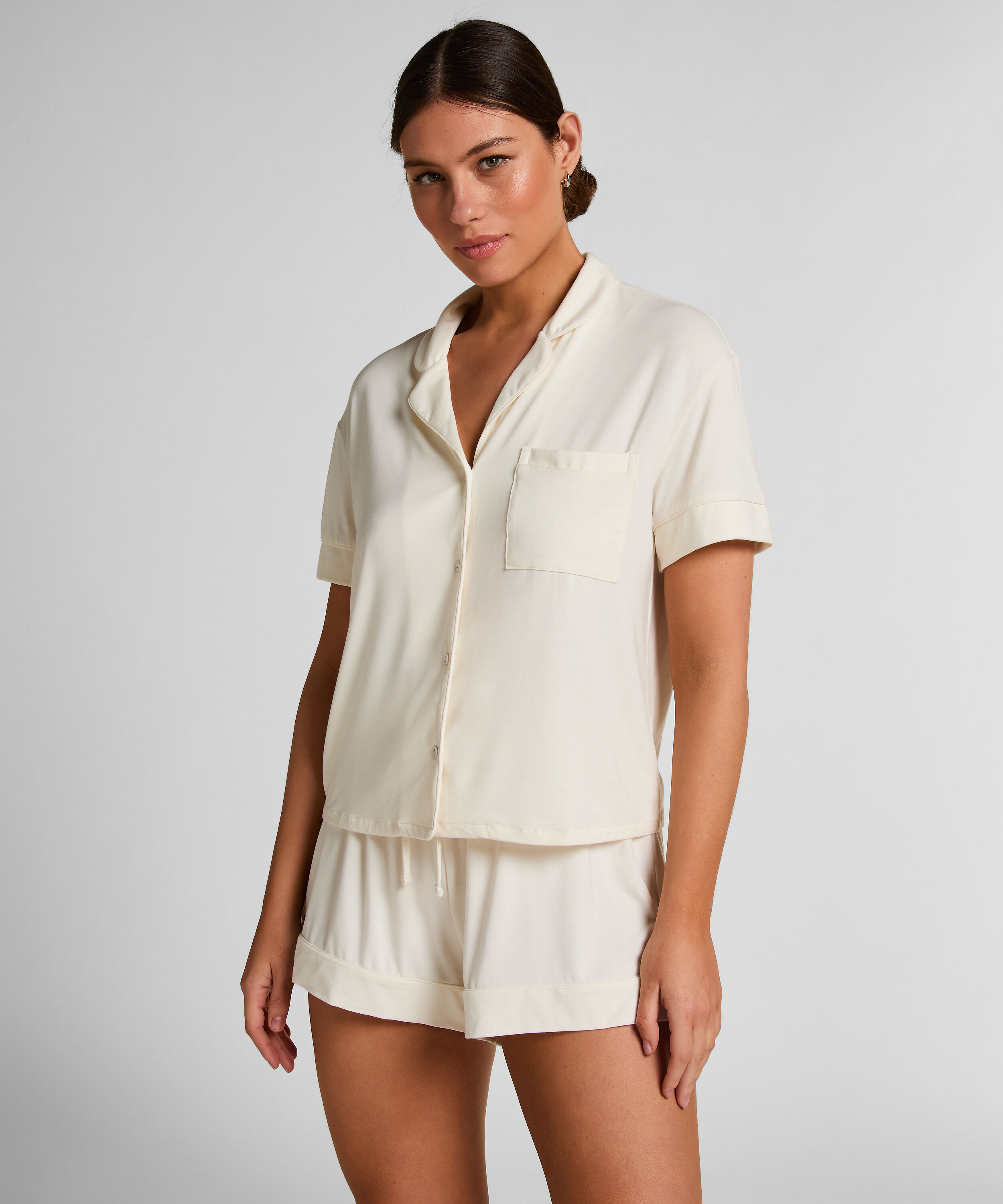 Essential Jersey Short, White Essential Jersey Short, White