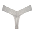 Cotton extra low thong, Grey