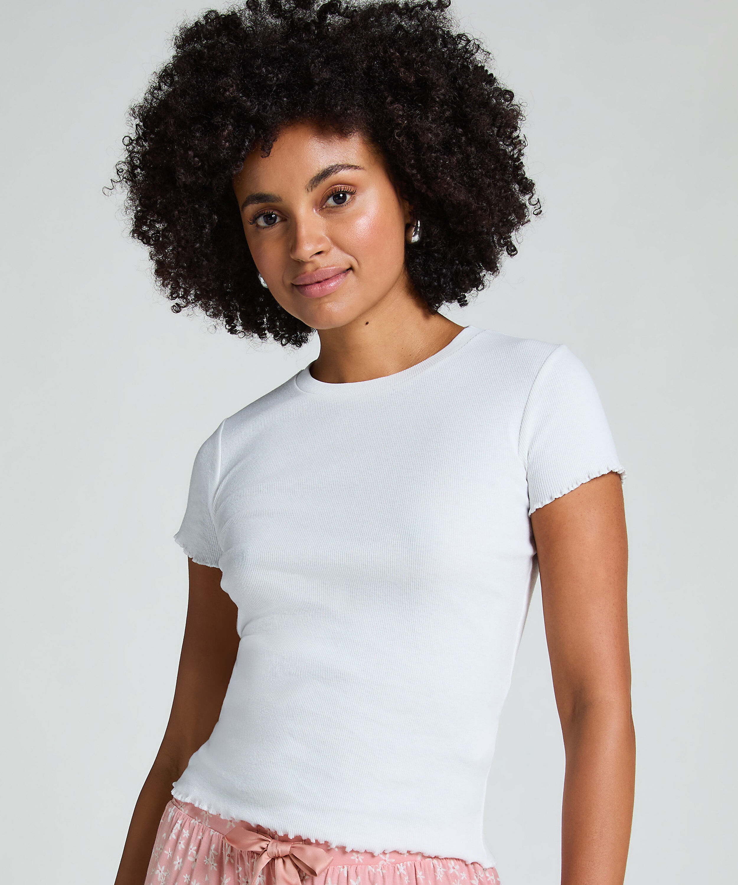 Short Sleeve Cotton Shirt, White