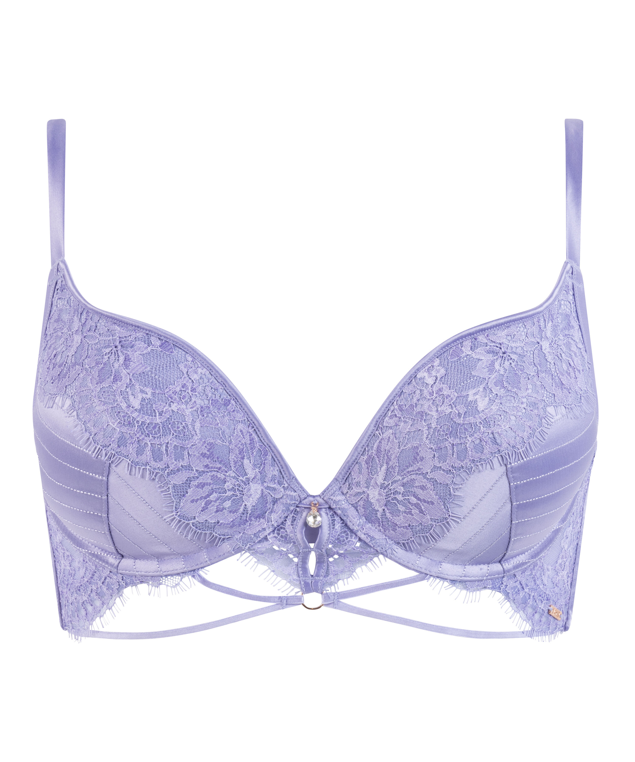 Charlie Padded Push-Up Underwired Bra, Purple