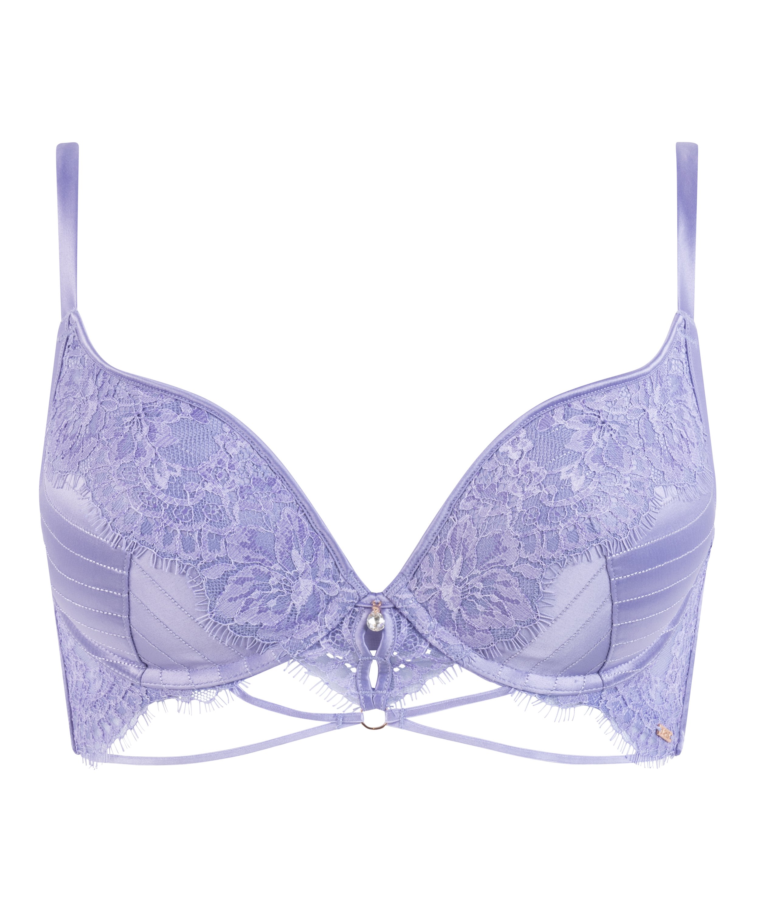 Charlie Padded Push-Up Underwired Bra, Purple, main