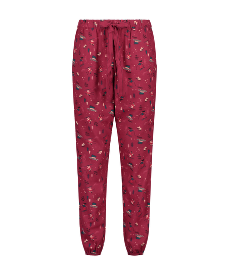 Petite Twill Pyjama pants, Red
