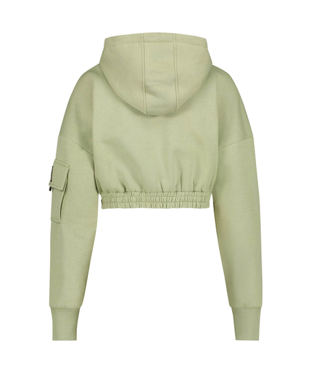 Sweat Cropped Hoodie Kim Petras, Green