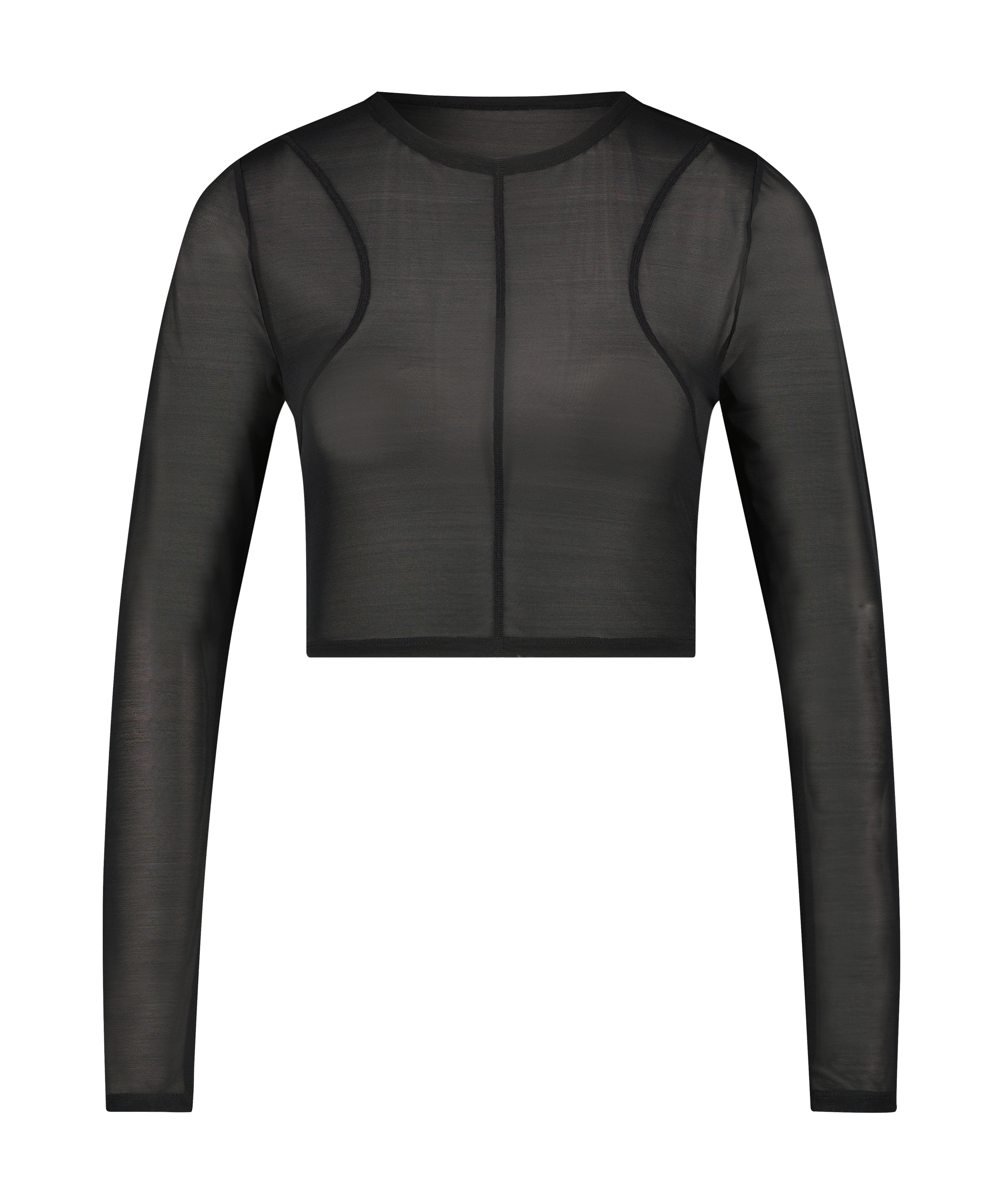 Lia Mesh Top HKM x NA-KD, Black, main