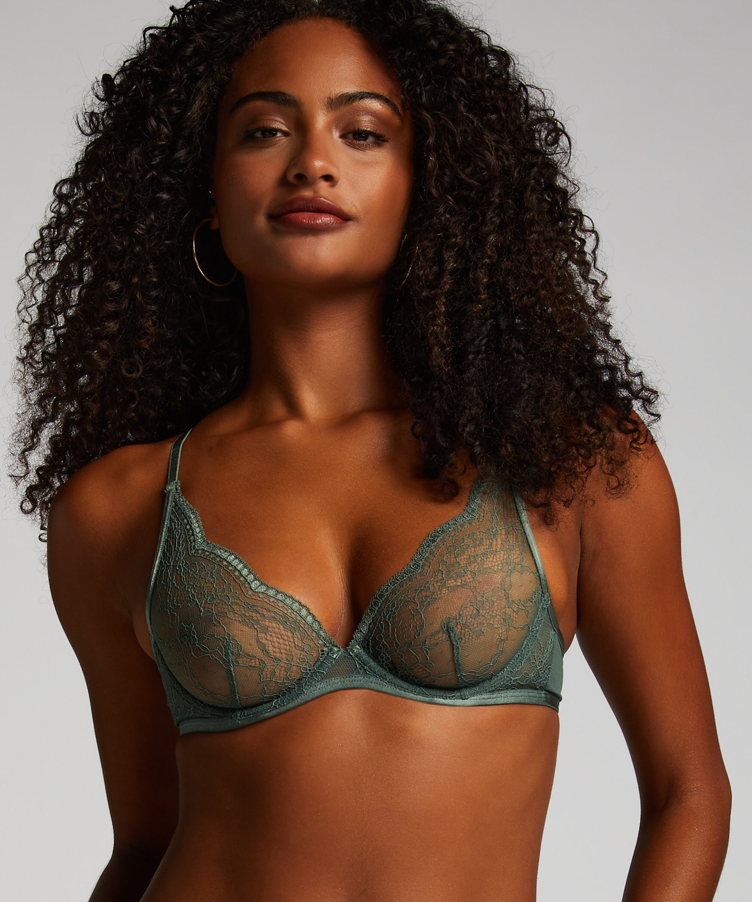 Isabelle Non-Padded Underwired Bra, Green
