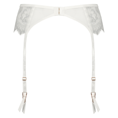 Allegra Suspender belt, White