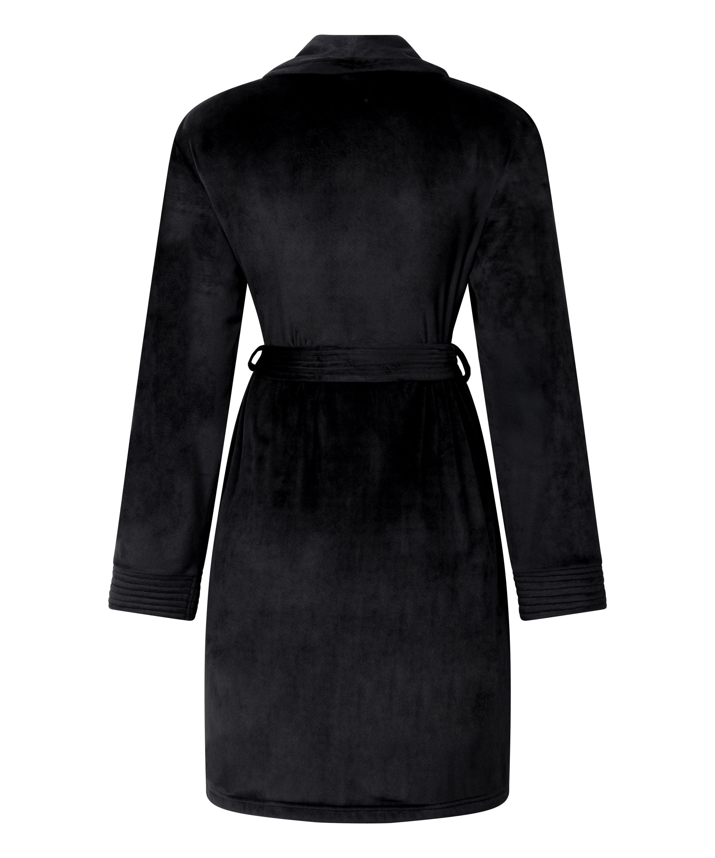 Velours Bathrobe, Black, main