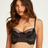 Allison Padded Longline Underwired Bra Rebecca Mir, Black