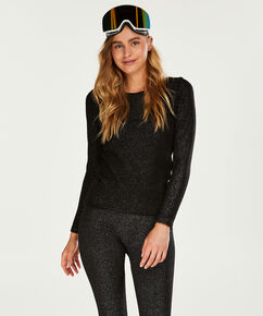 HKMX long-sleeved top, Black