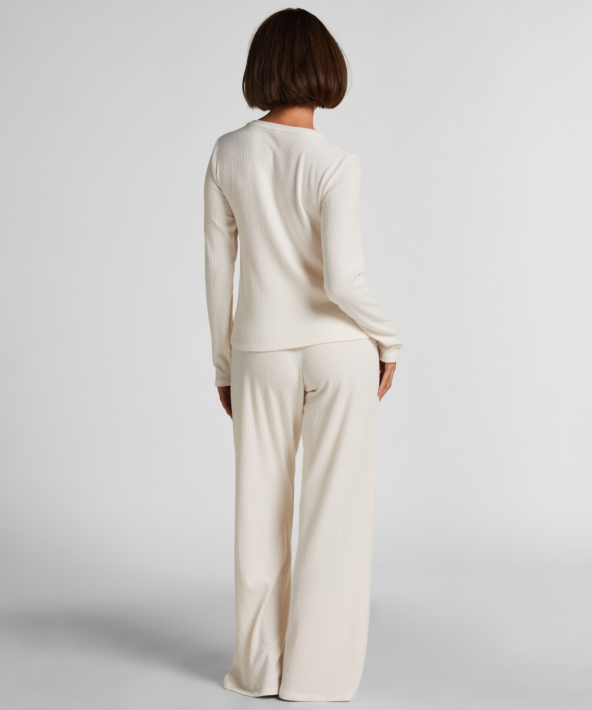 Cardigan Ribbed Jersey, White, main