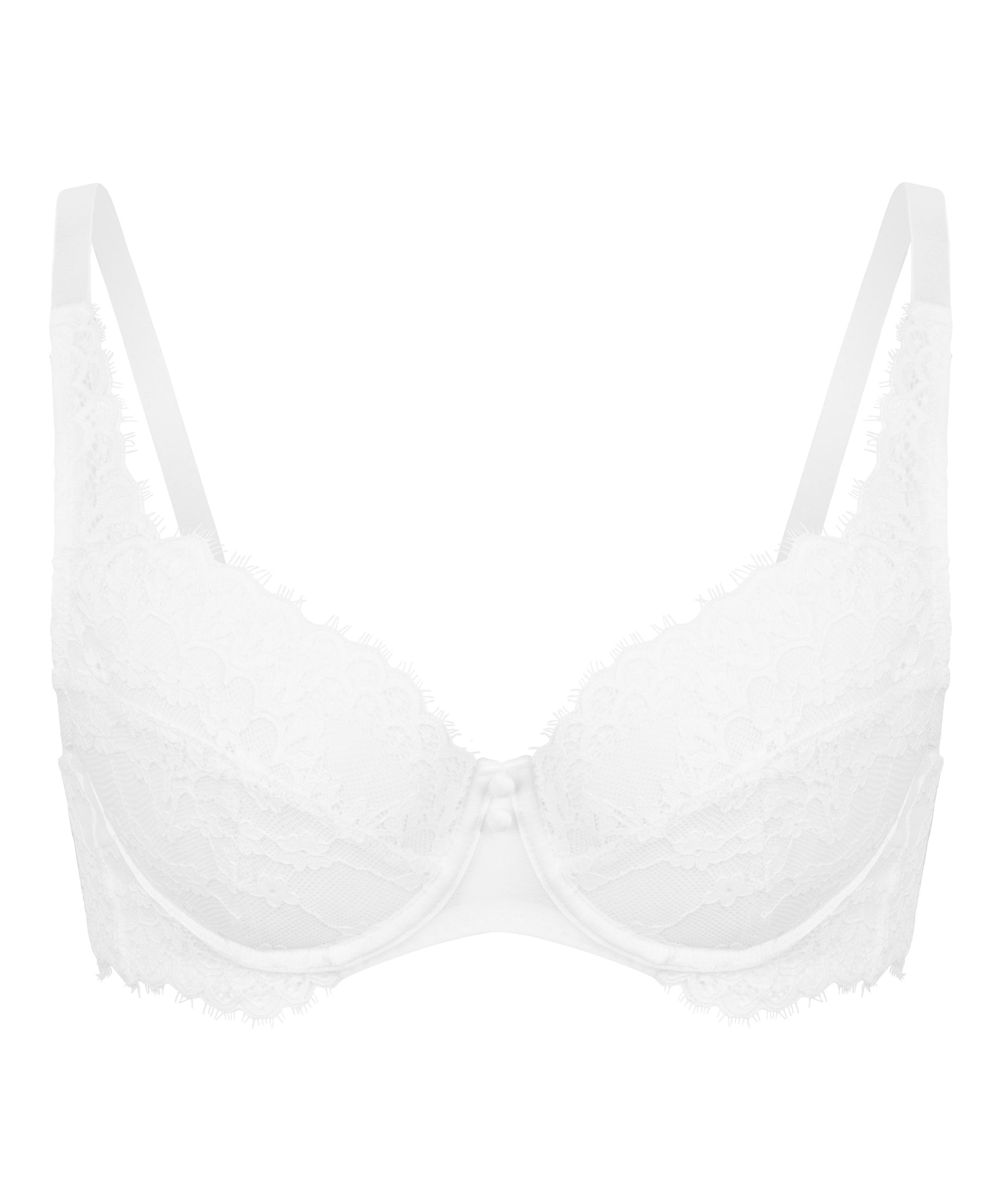 Daisy Non-Padded Underwired Bra, White, main