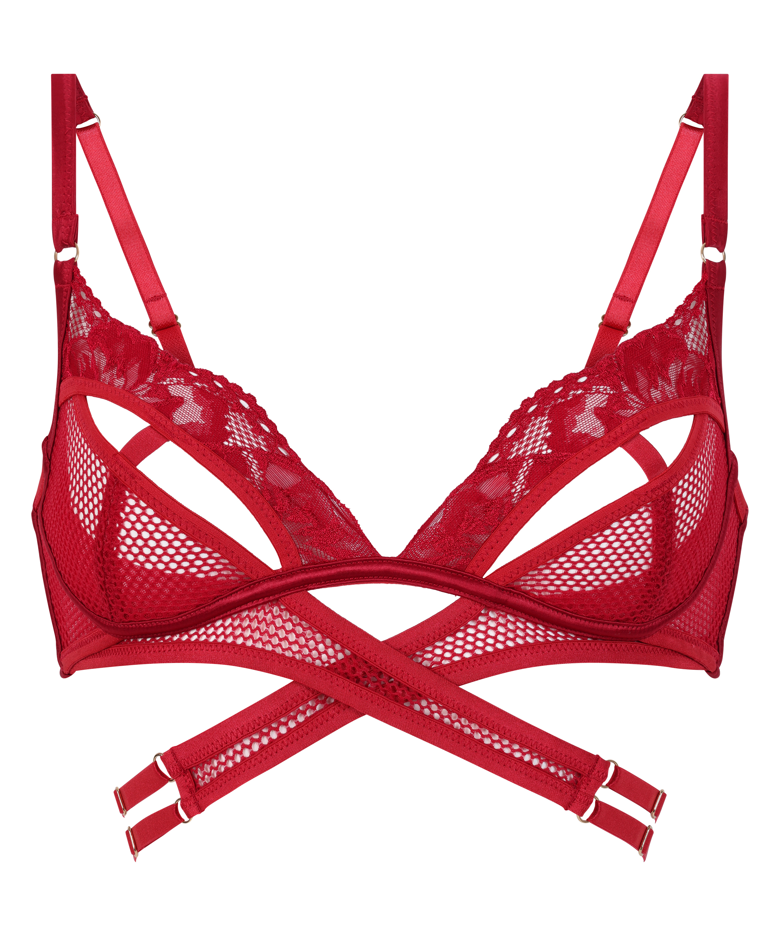 Pleasure Bralette, Red, main
