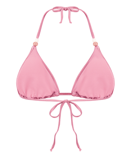 Kallua Triangle Bikini Top, Pink