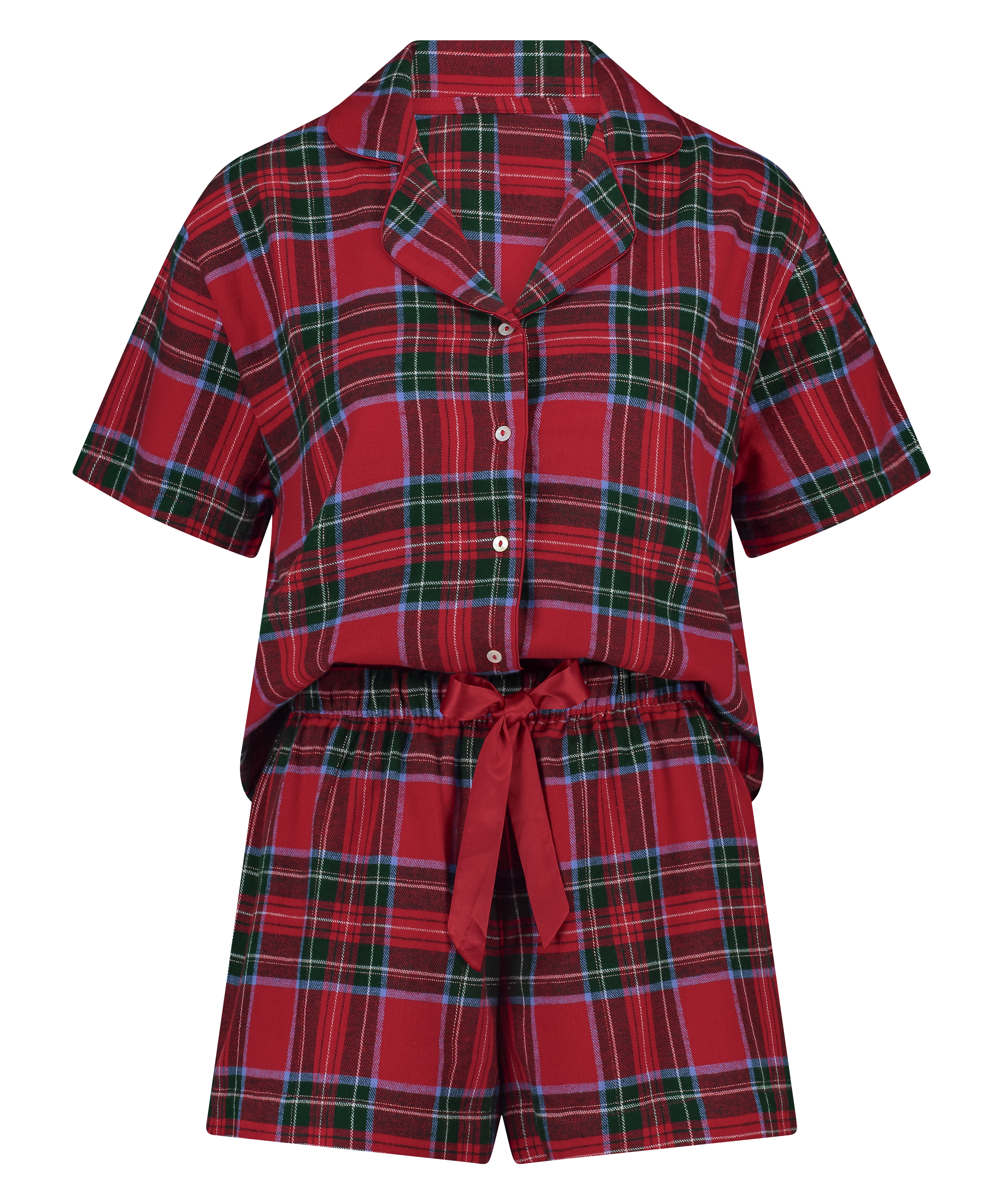 Twill pyjama set, Red, main