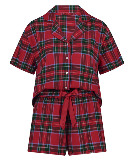 Twill pyjama set, Red