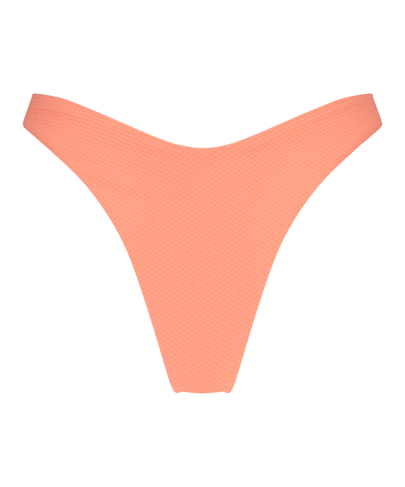 Peachy High Leg Bikini Bottoms, Orange