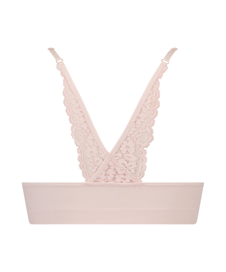Rose seamless bralette, Pink