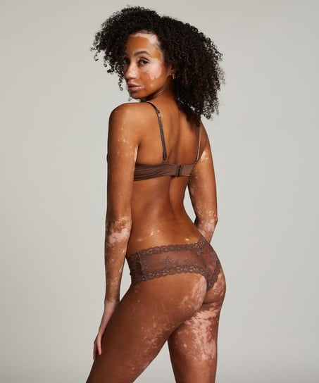 V-shape Mesh Brazilian, Brown