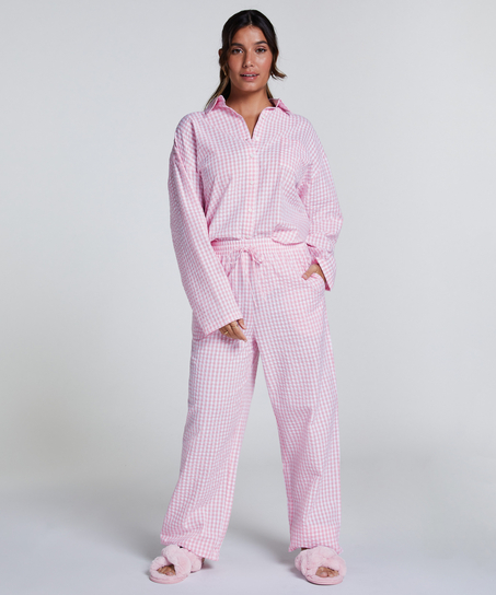 Cotton Pyjama Pants, Pink
