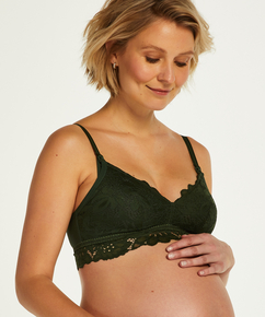 Shiloh non-padded non-wired nursing bra, Green