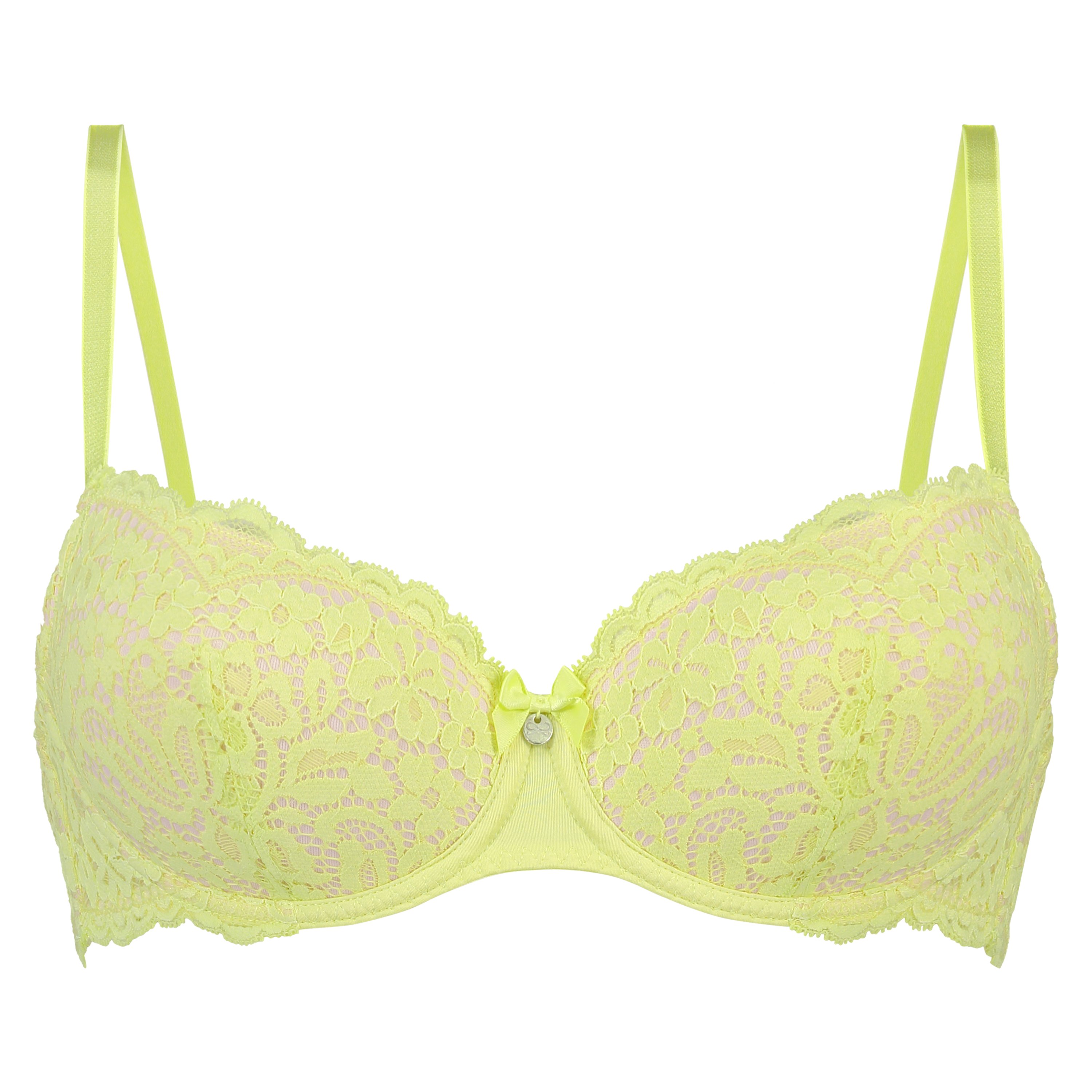 Marina Padded Underwired Bra, Yellow, main