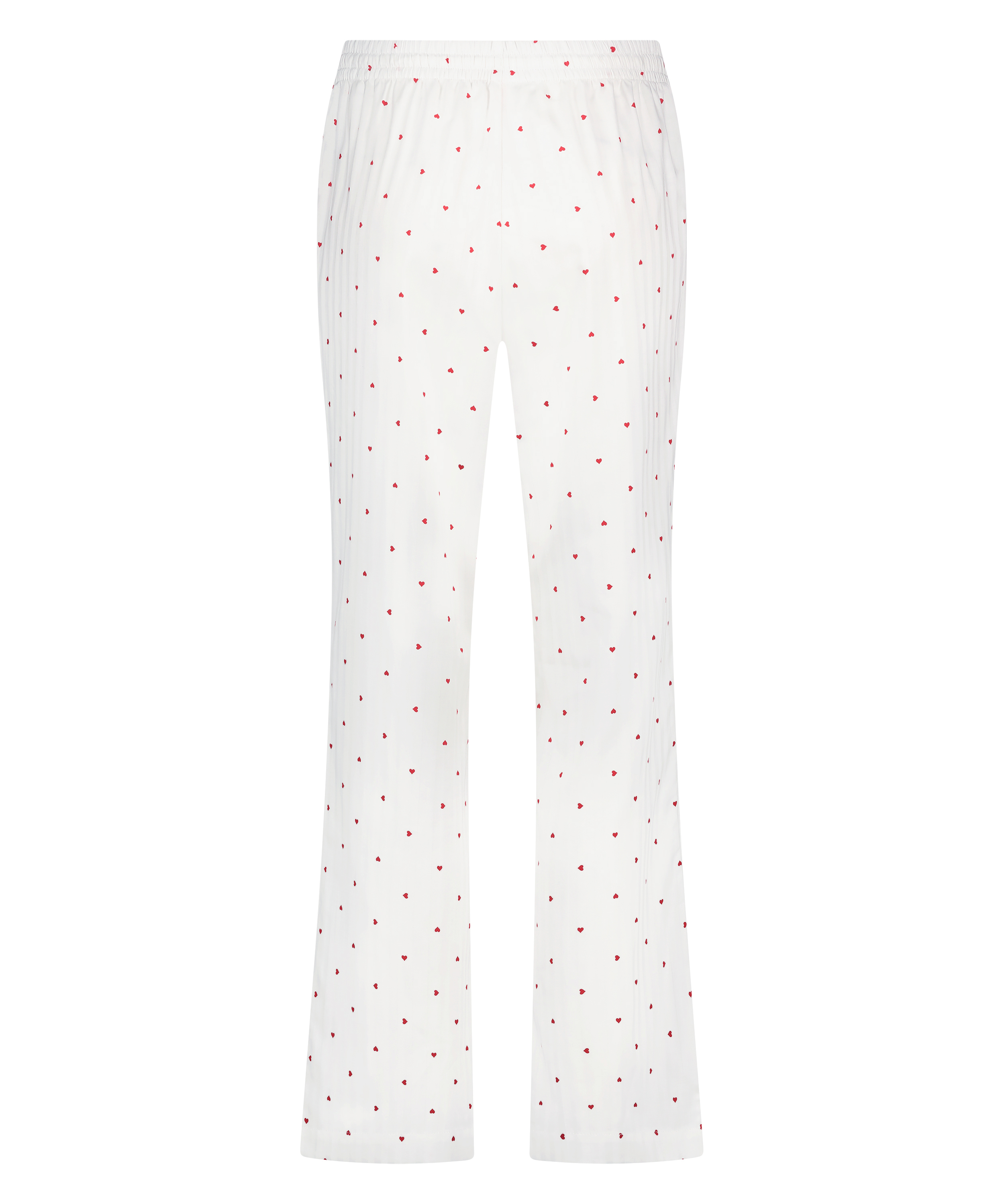 Jacquard Hearts Petite Pyjama Bottoms, White, main
