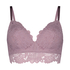 Shiloh Padded Non-wired Longline Bra, Purple