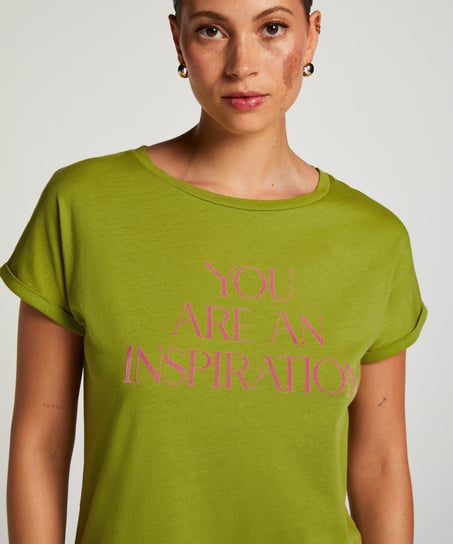 Round Neck Nightshirt, Green