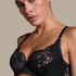 Poppy Padded Underwired Bra, Black