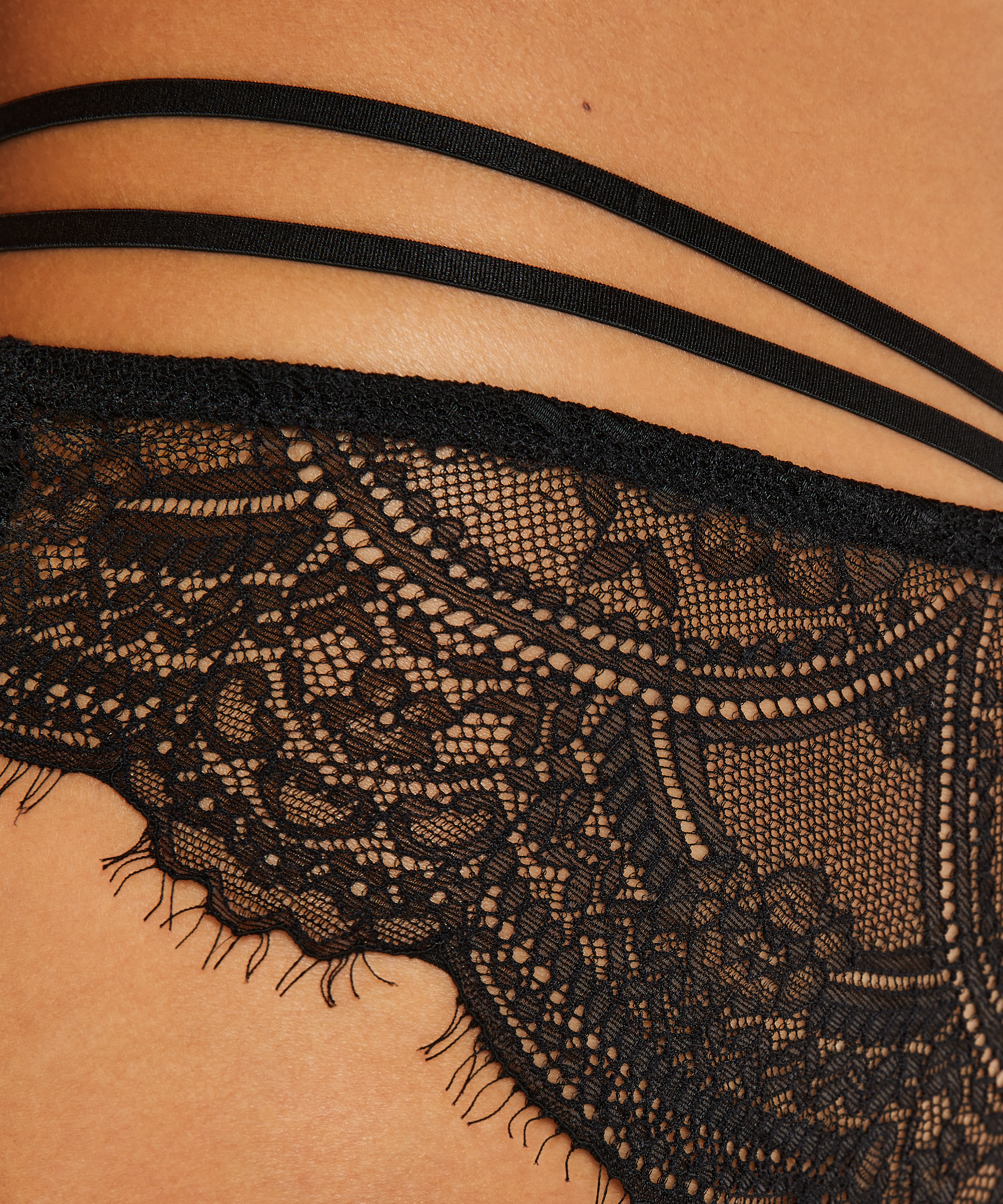 Sian High Cut Brazilian, Black, main