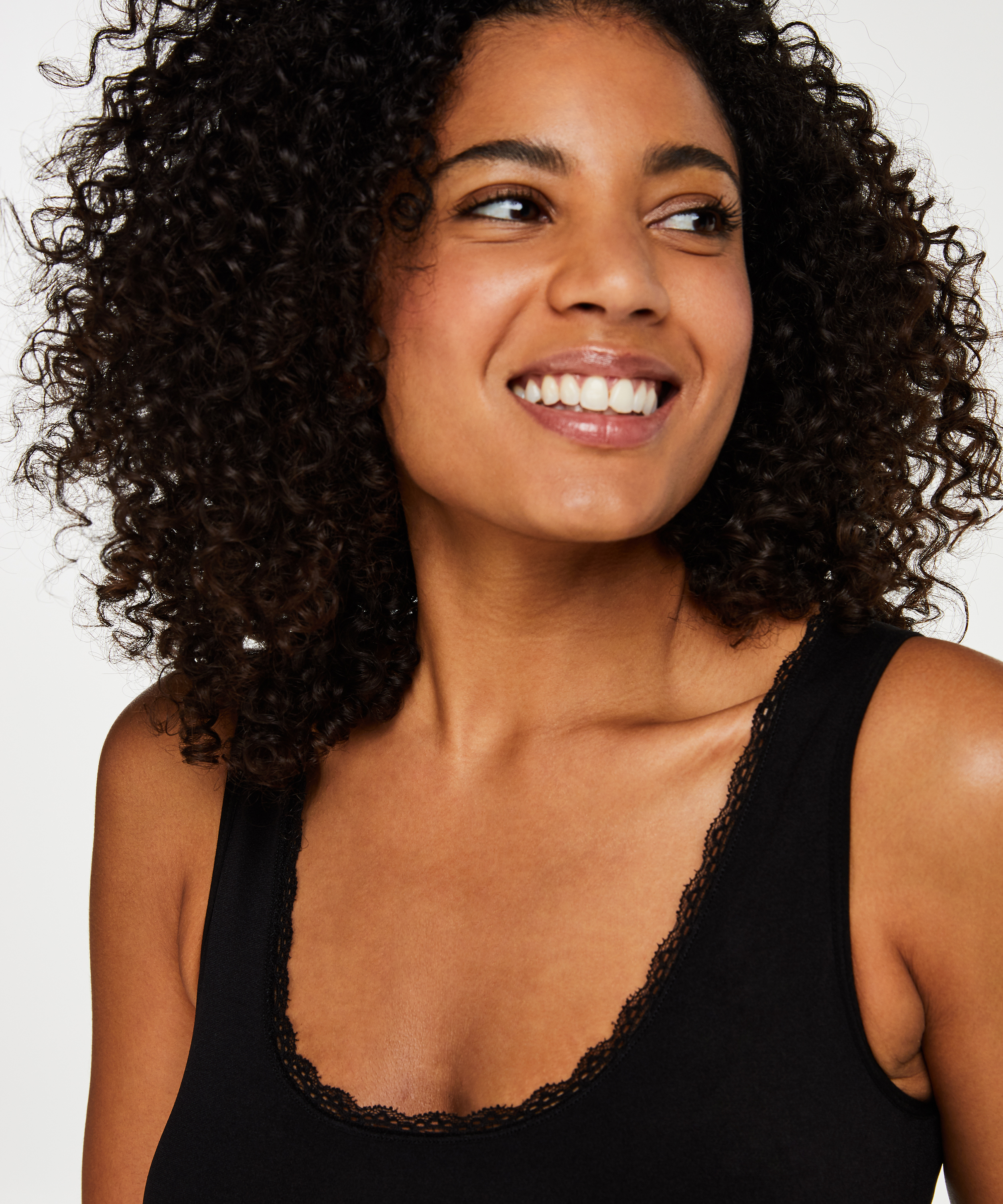 Firming cami top - Level 2, Black, main