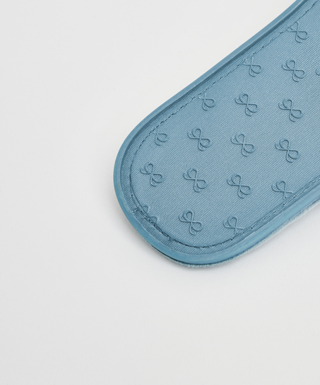 Velours Knot Slipper, Blue
