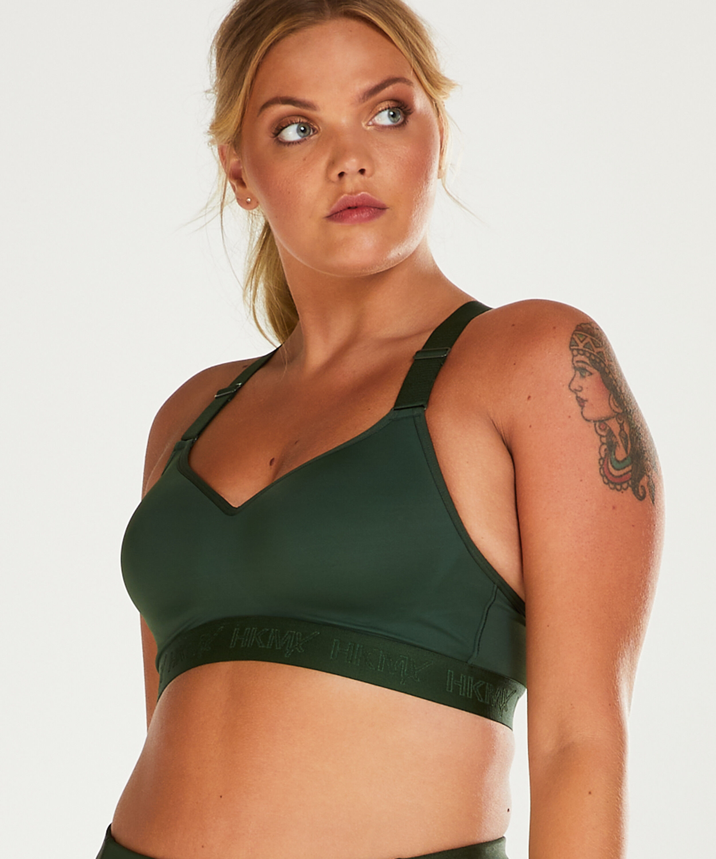 HKMX Sports bra The All Star Level 2, Green